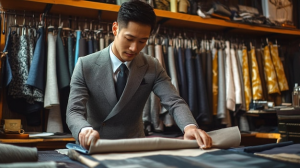 Men dress suit tailor