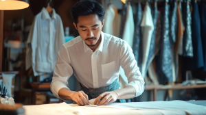Men dress suit tailor