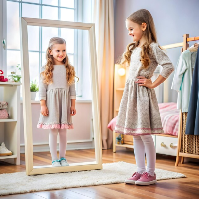 Design kids dress by expert