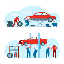 Automobile repairing services