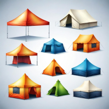 Party tents available on rent