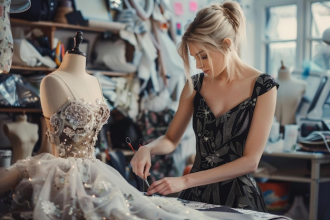 Innovative ladies dress tailoring