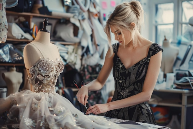 Innovative ladies dress tailoring
