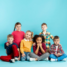 Design kids dress by expert