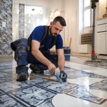 Tile trends installation work