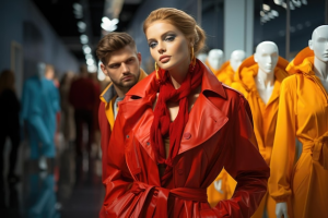 Glamorous fashion designer