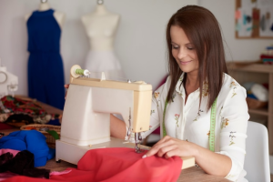 Woman cloths stitching