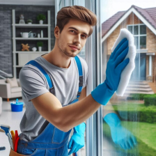 Windows cleaning of house, office