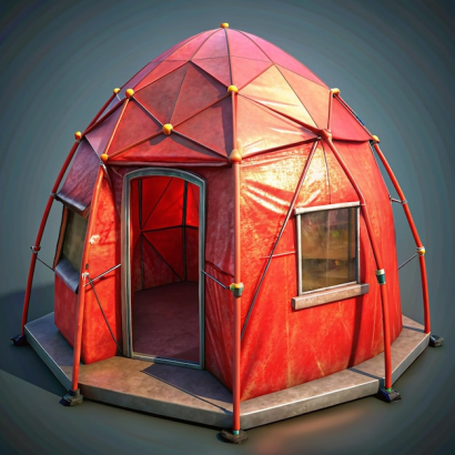 Temporary tents, accessories