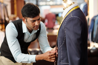Stitching cloths of men