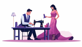 Woman clothing professionals