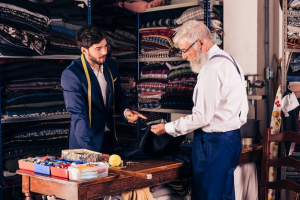 Personalized tailoring for discerning gentleman