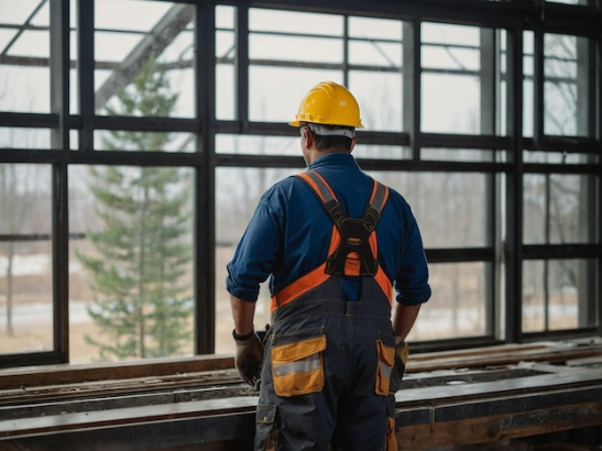 Aluminium doors, windows worker