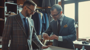 Men suits and dress stitching