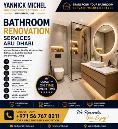 Bathroom Renovation Services Abu Dhabi