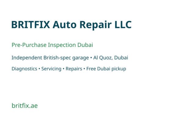 Pre-Purchase Inspection Dubai